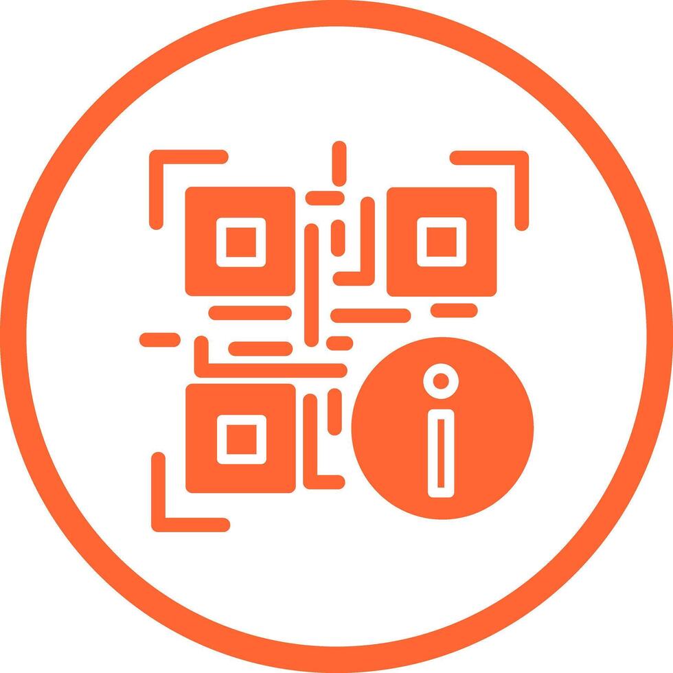 QR Code Information Icon Design vector