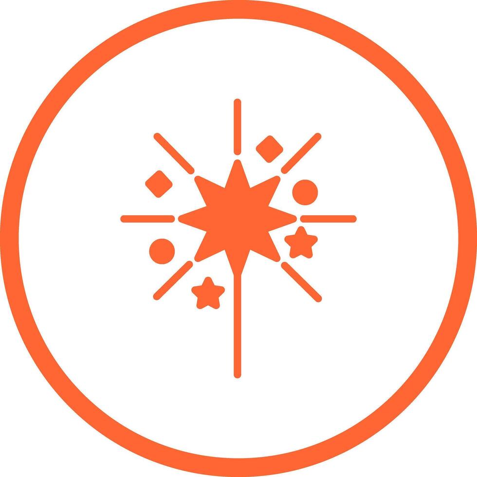 Sparklers Icon Design vector