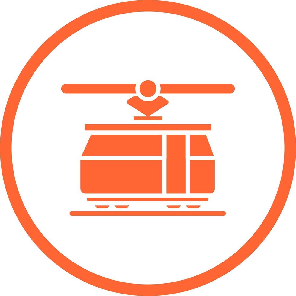 Tram Car Icon Design vector