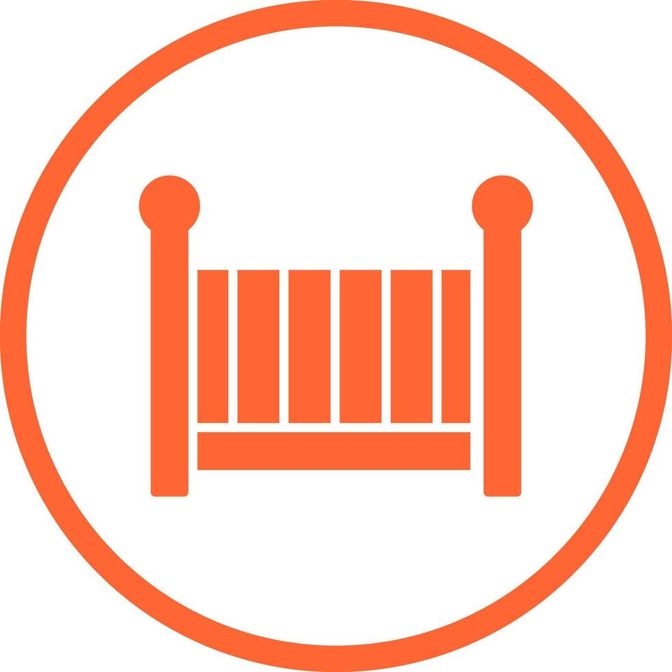 Nursery Cots Icon Design vector