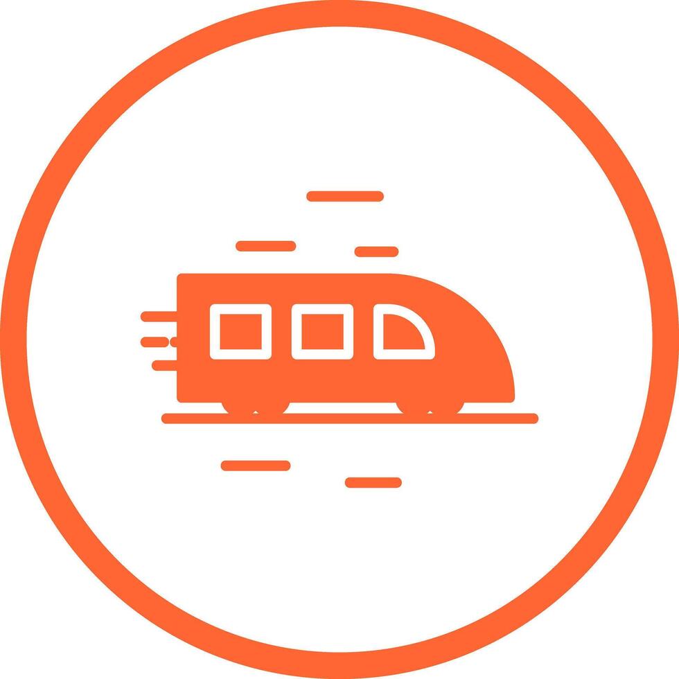 High Speed Train Icon Design vector