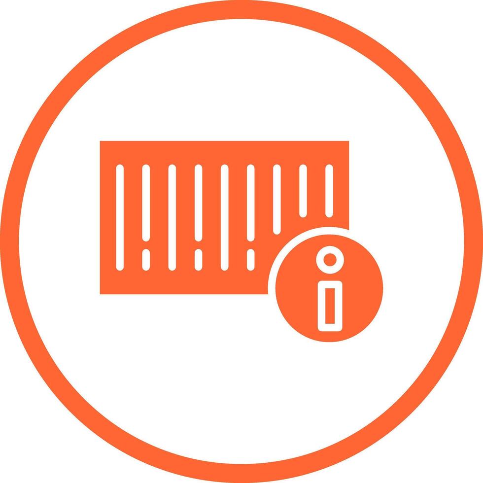 Barcode Product Info Icon Design vector