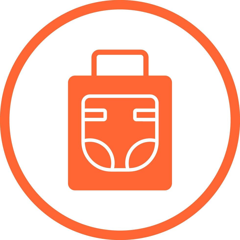 Diaper Bag Icon Design vector