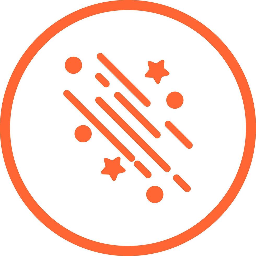 Party Streamers Icon Design vector