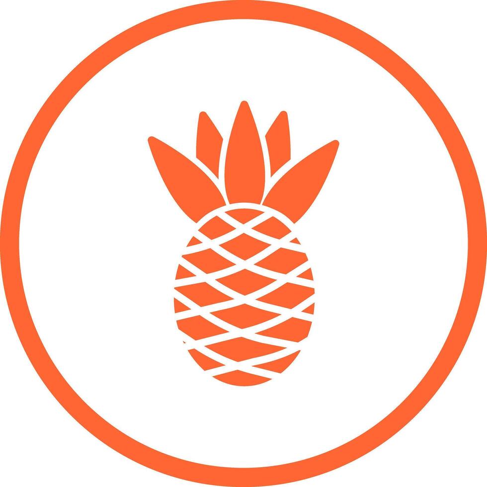 Pineapple Icon Design vector