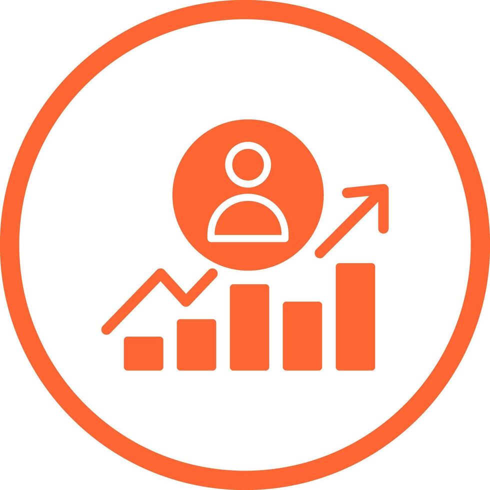 Career Growth Icon Design vector
