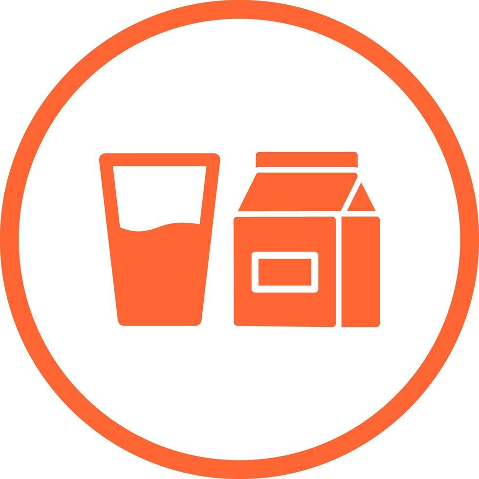 Glass of Milk Icon Design vector