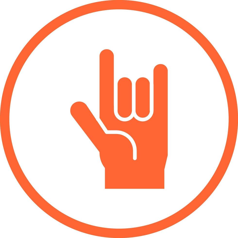 Love You Gesture Icon Design vector