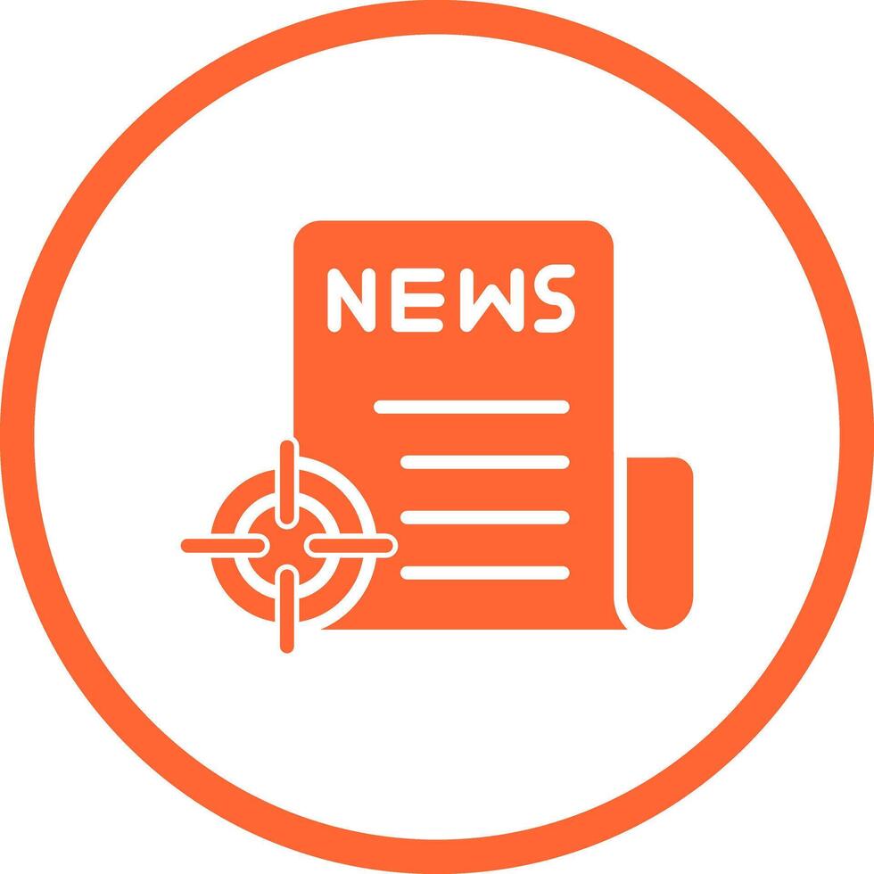 News Scoop Icon Design vector
