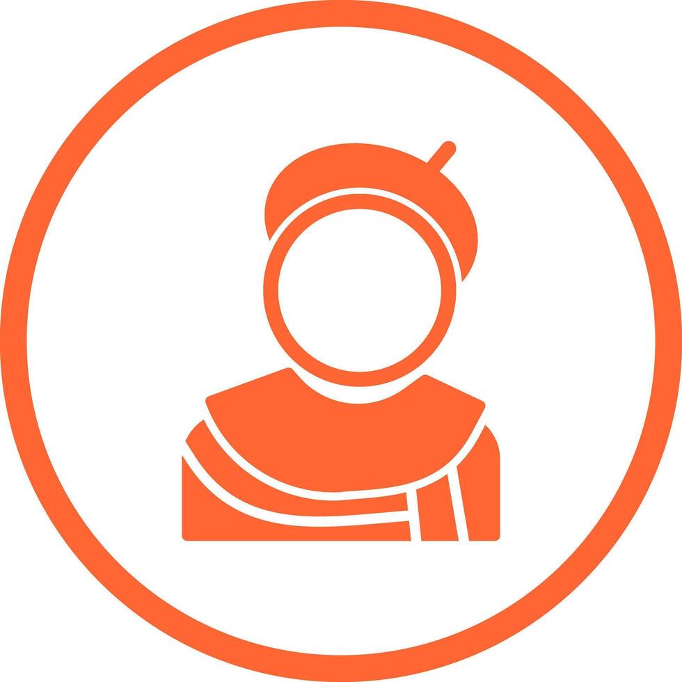 Caricature Artist Icon Design vector