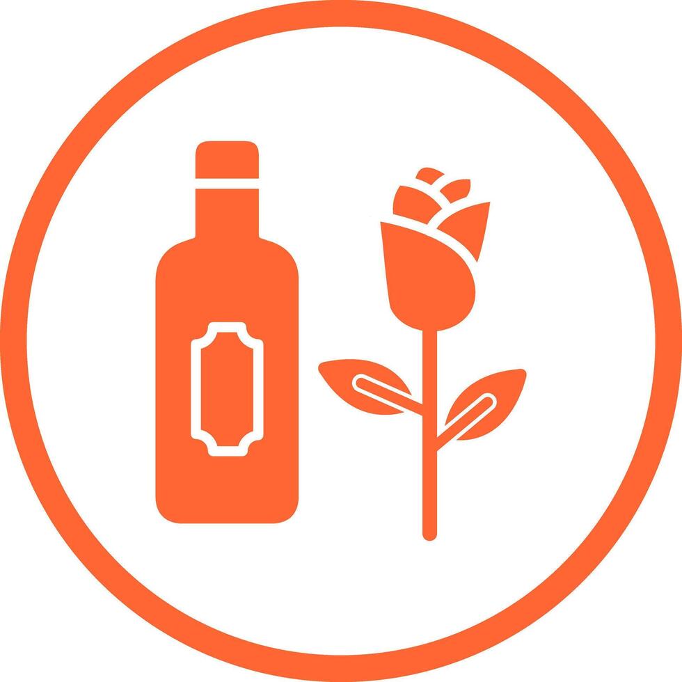 Wine and Roses Icon Design vector