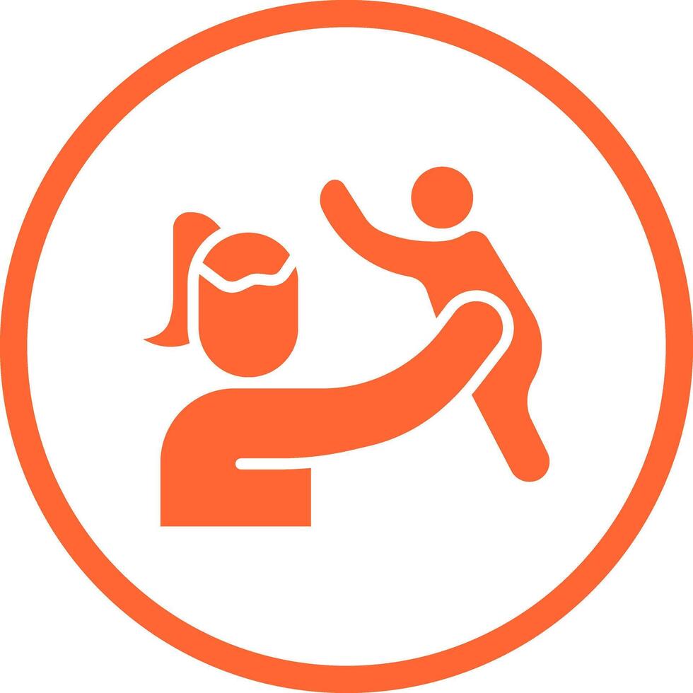 Mother and Son Icon Design vector