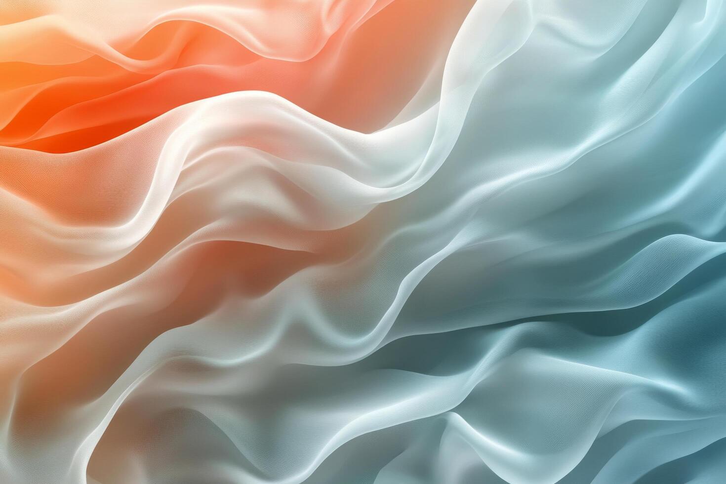 Soft flowing fabric in pastel colors creating a serene abstract pattern photo