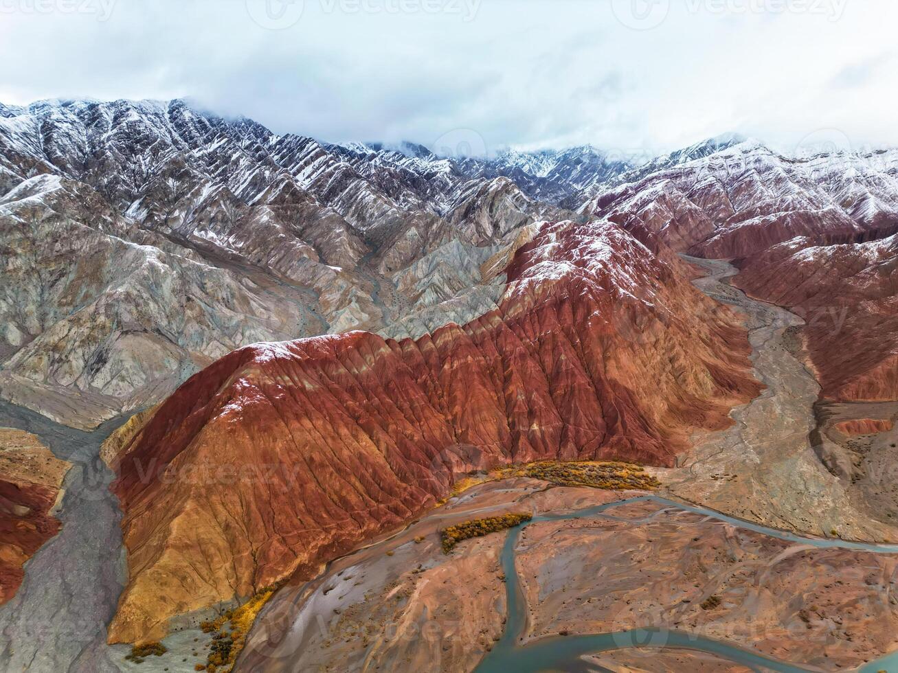 The junction of Tianshan Mountain and Kunlun Mountain in South Xinjiang, China photo