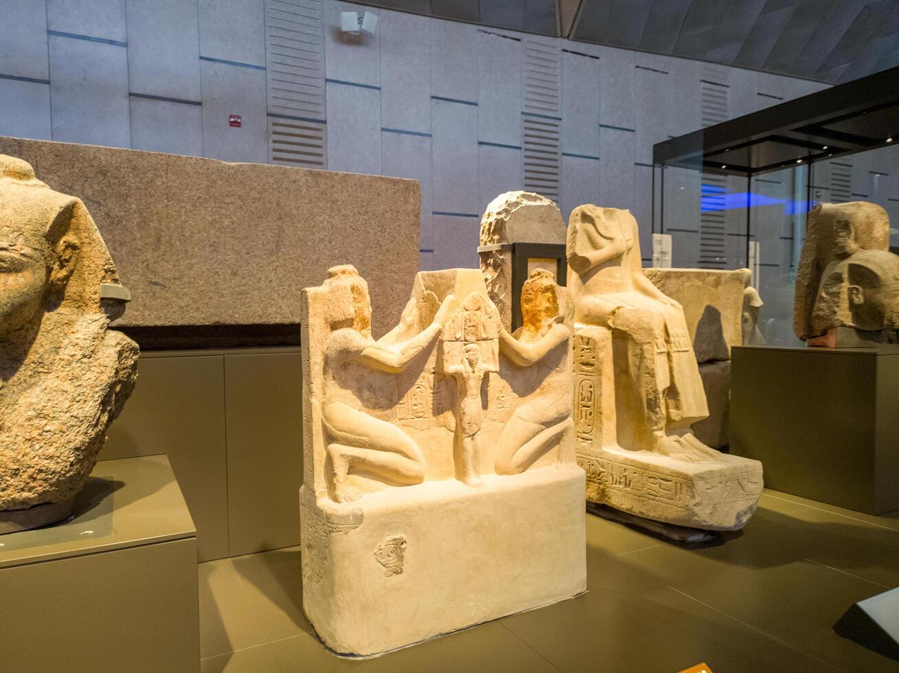 19.10.24 Giza, Egypt Largest Archaeological Exhibition in GEM Grand Egyptian Museum in Giza Egypt photo