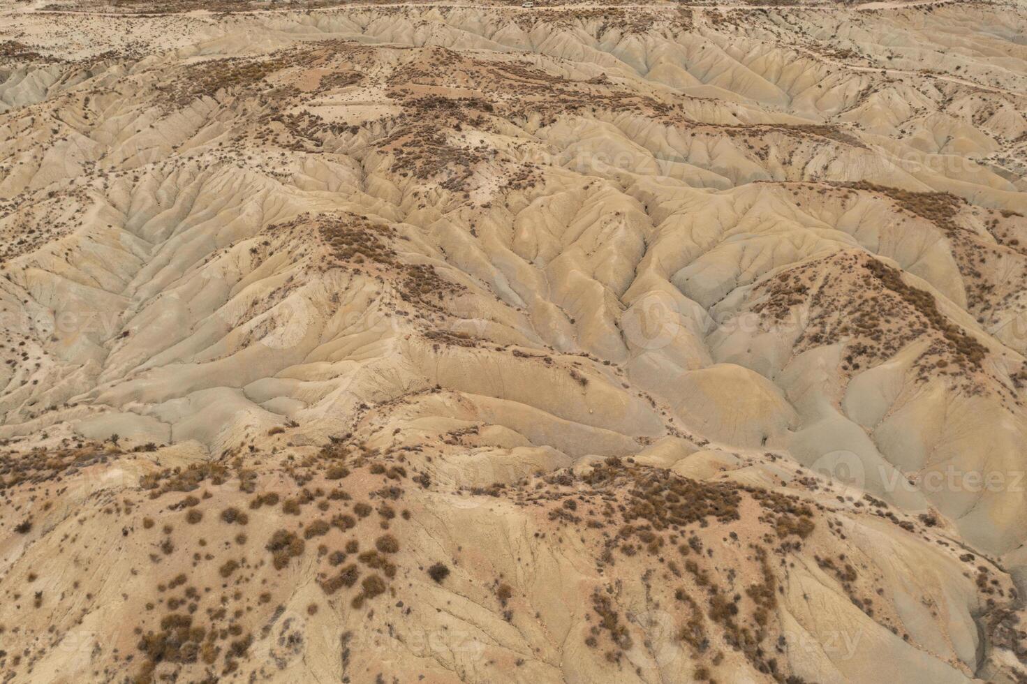 Aerial view of the Abanilla desert or Mahoya Desert in Murcia, Spain photo