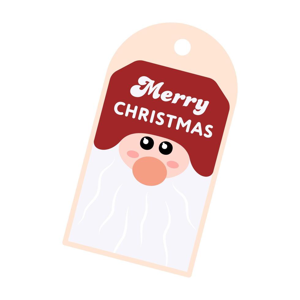 Festive labels for Christmas and New Year gift wrapping and greetings vector