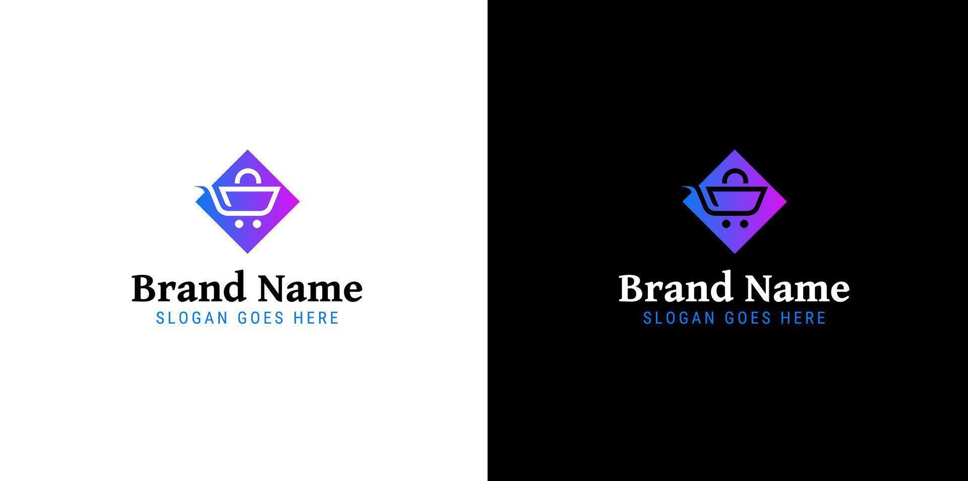Shopping Chart Logo design vector