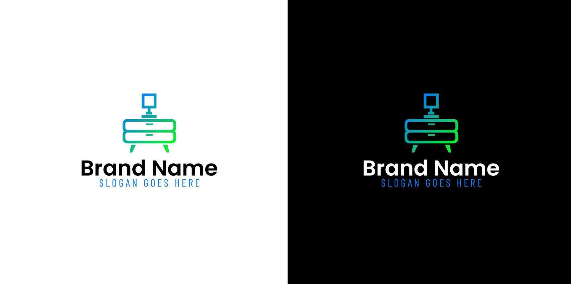 Furniture logo design vector