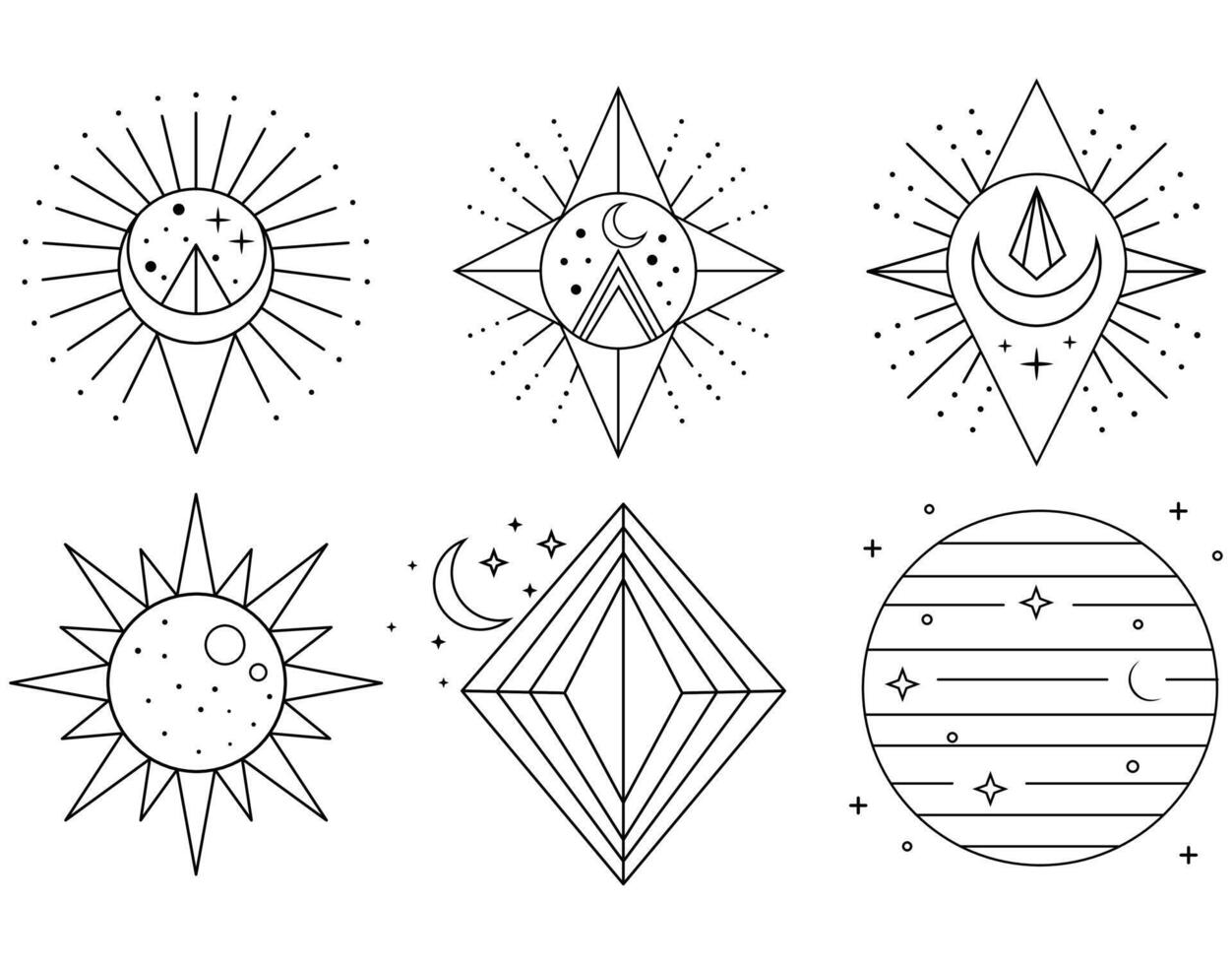 Stellar Radiance and Lunar Geometry vector