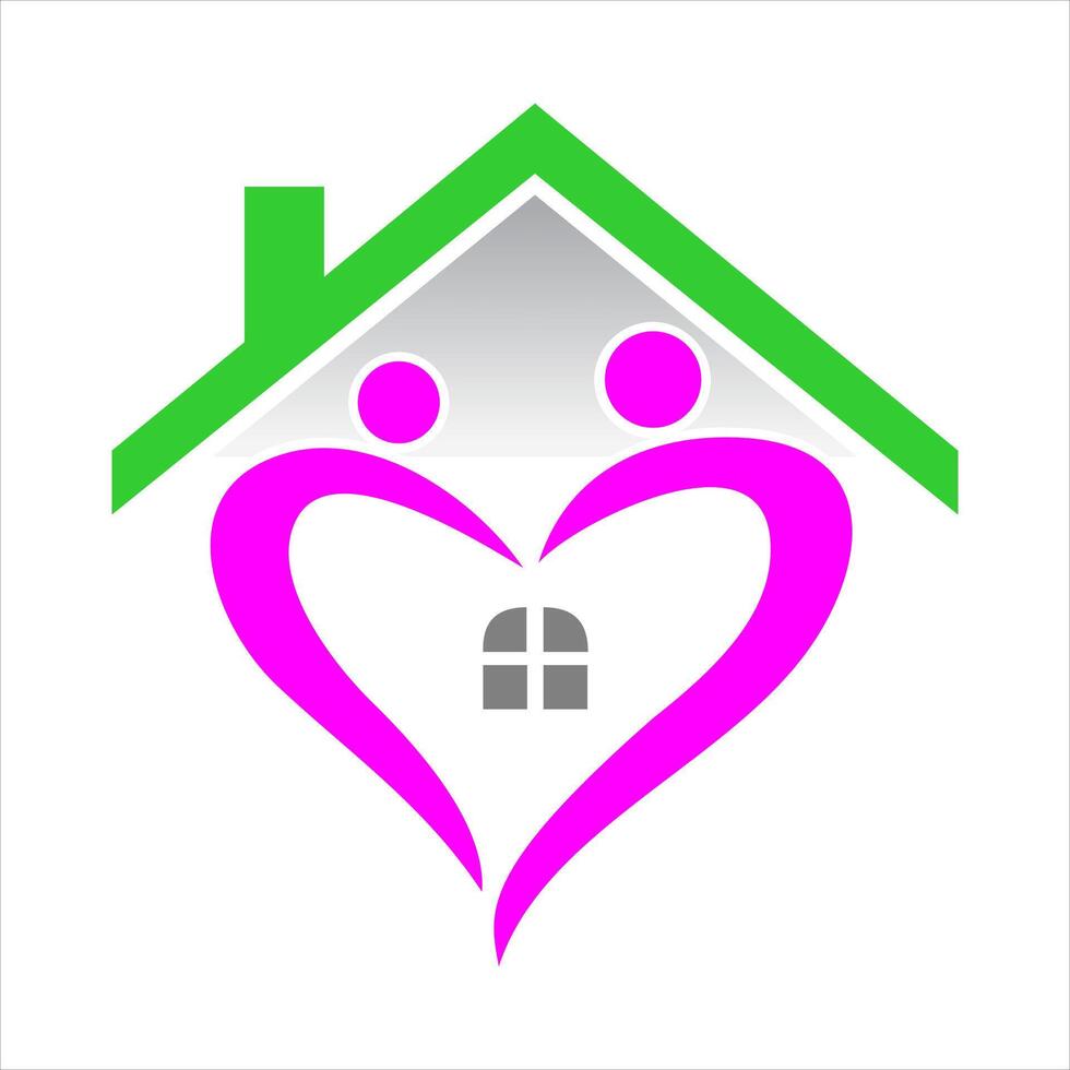 Home and family logo vector