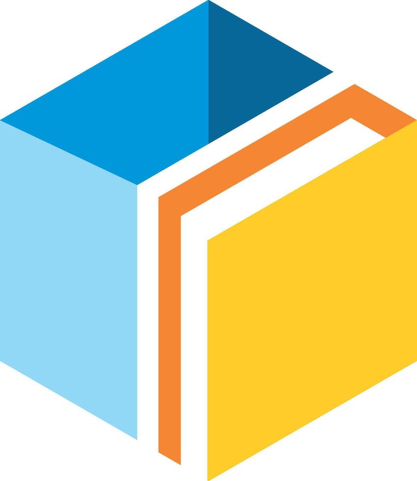 The logo for the book of the month club vector