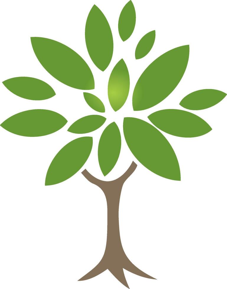 A tree with leaves on it vector