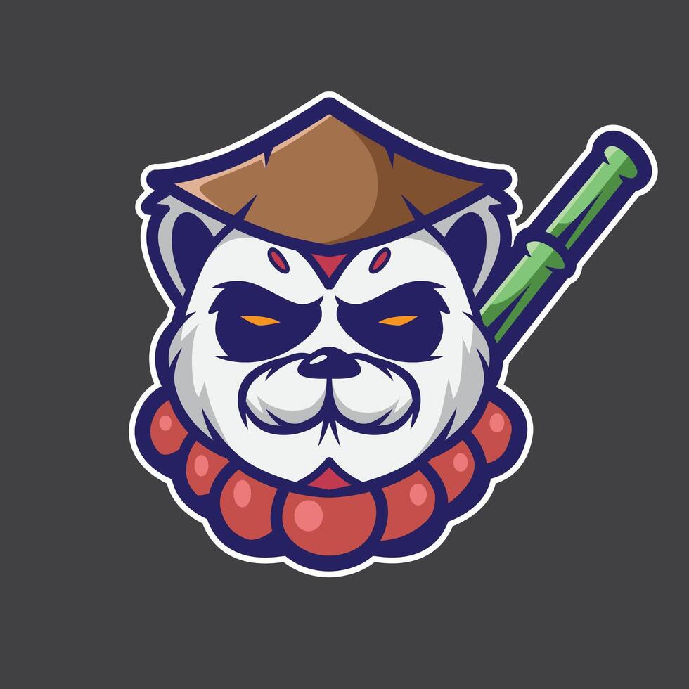 mascot logo panda for your team and your brand vector