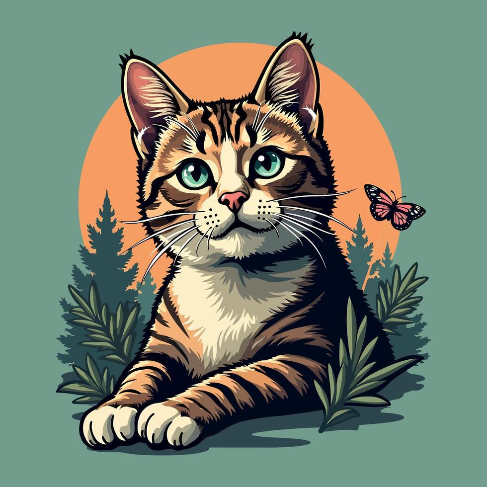 Meowdy Partner Cat Quote Sublimation T-shirt design vector