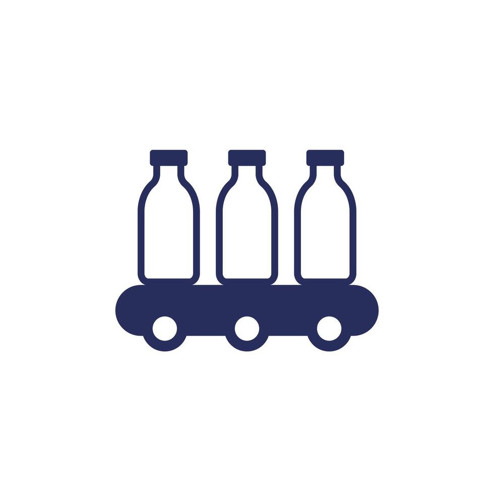 beverage factory icon on white vector
