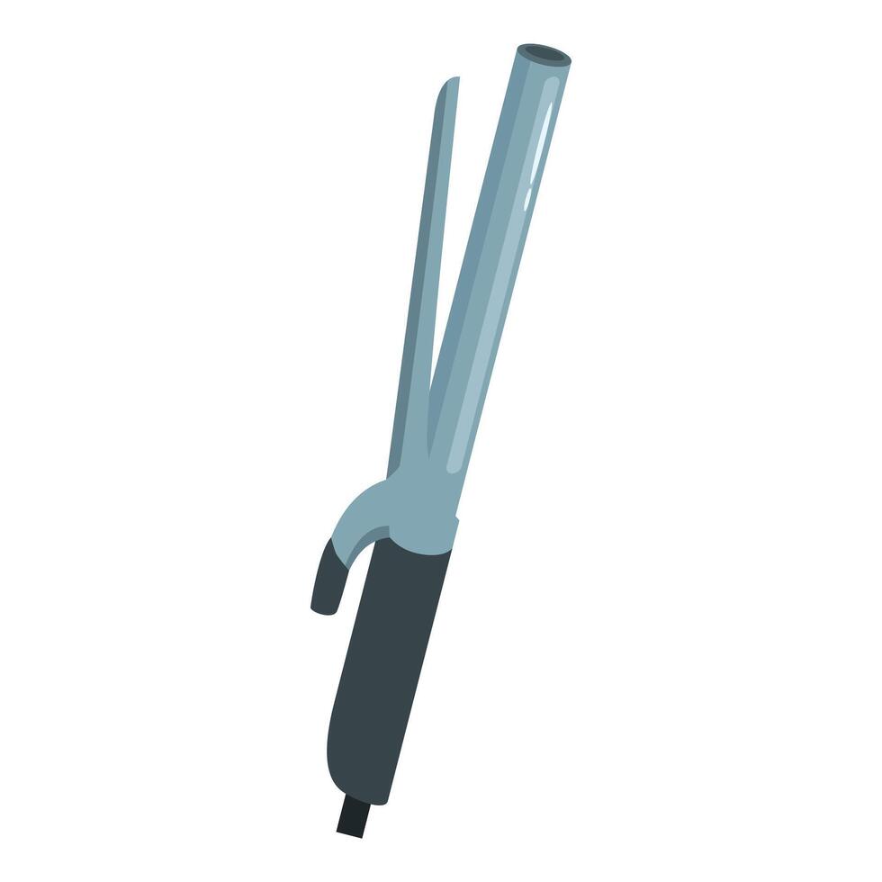 Professional curling iron for creating stunning hairstyles vector