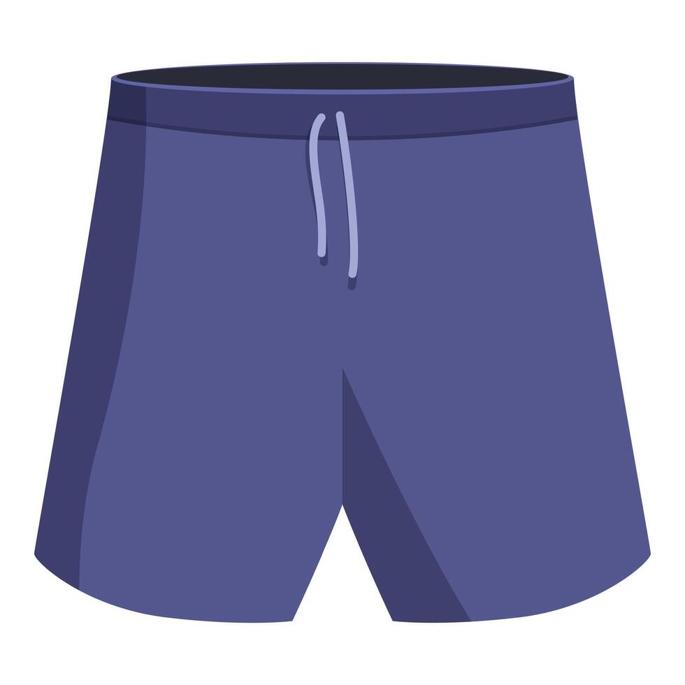 Blue shorts isolated on white background representing summer and sport vector