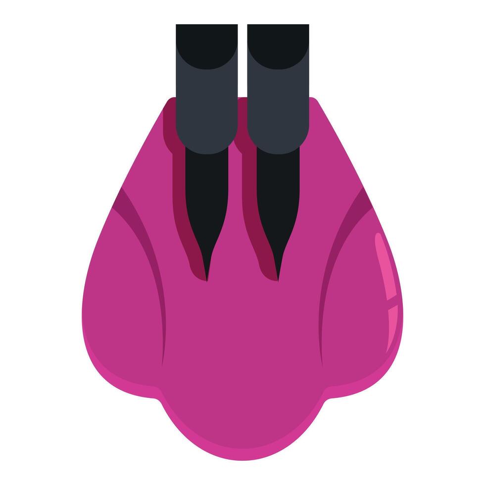 Nail polish dripping from brush forming heart shape on white background vector