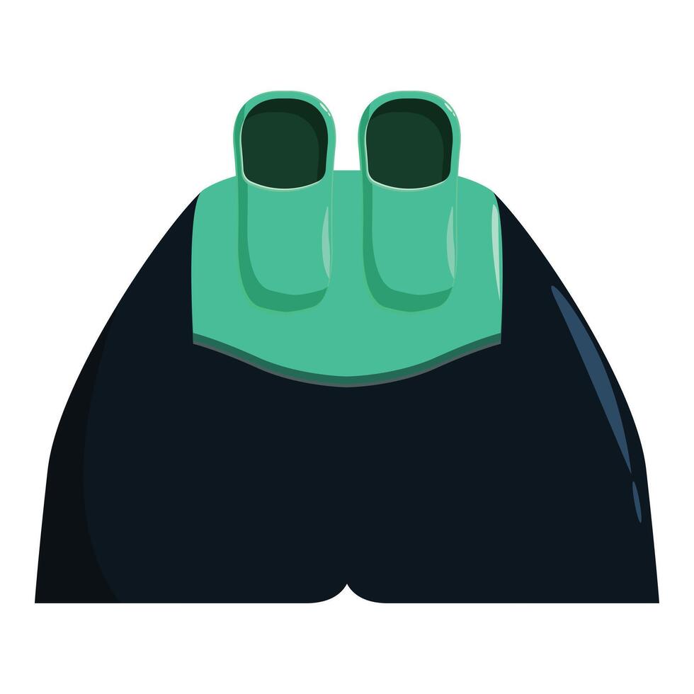 Modern diving fins for underwater exploration enhancing swimming experience vector