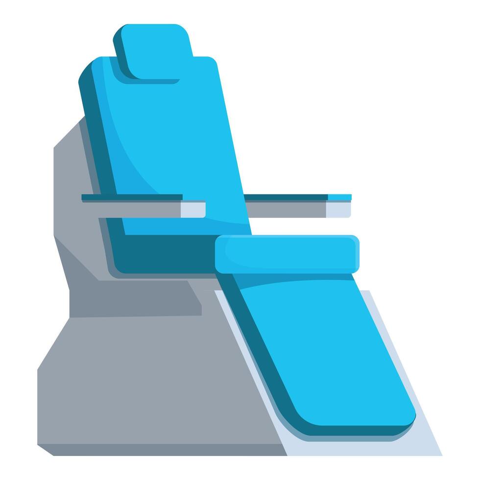 Modern cosmetology chair inviting clients for relaxing beauty treatments vector
