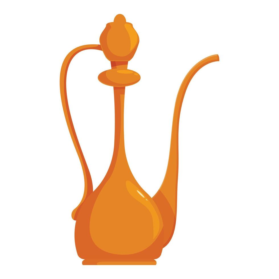 Traditional golden arabian coffee pot, celebrating heritage and hospitality vector