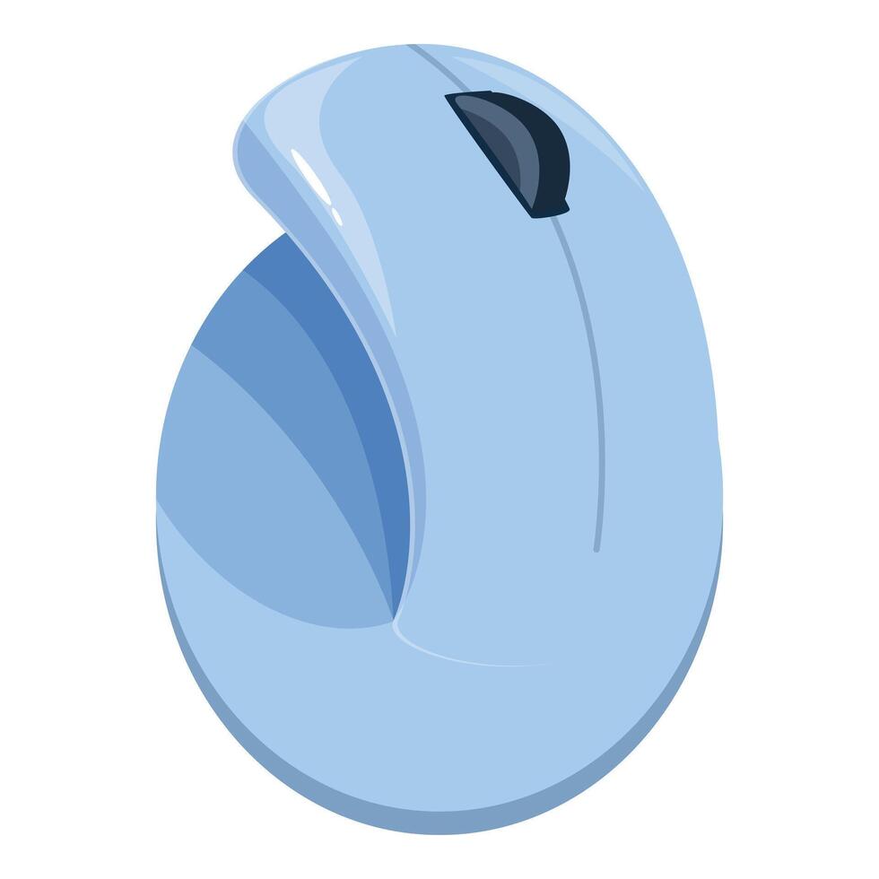 Modern wireless ergonomic computer mouse enhancing productivity vector