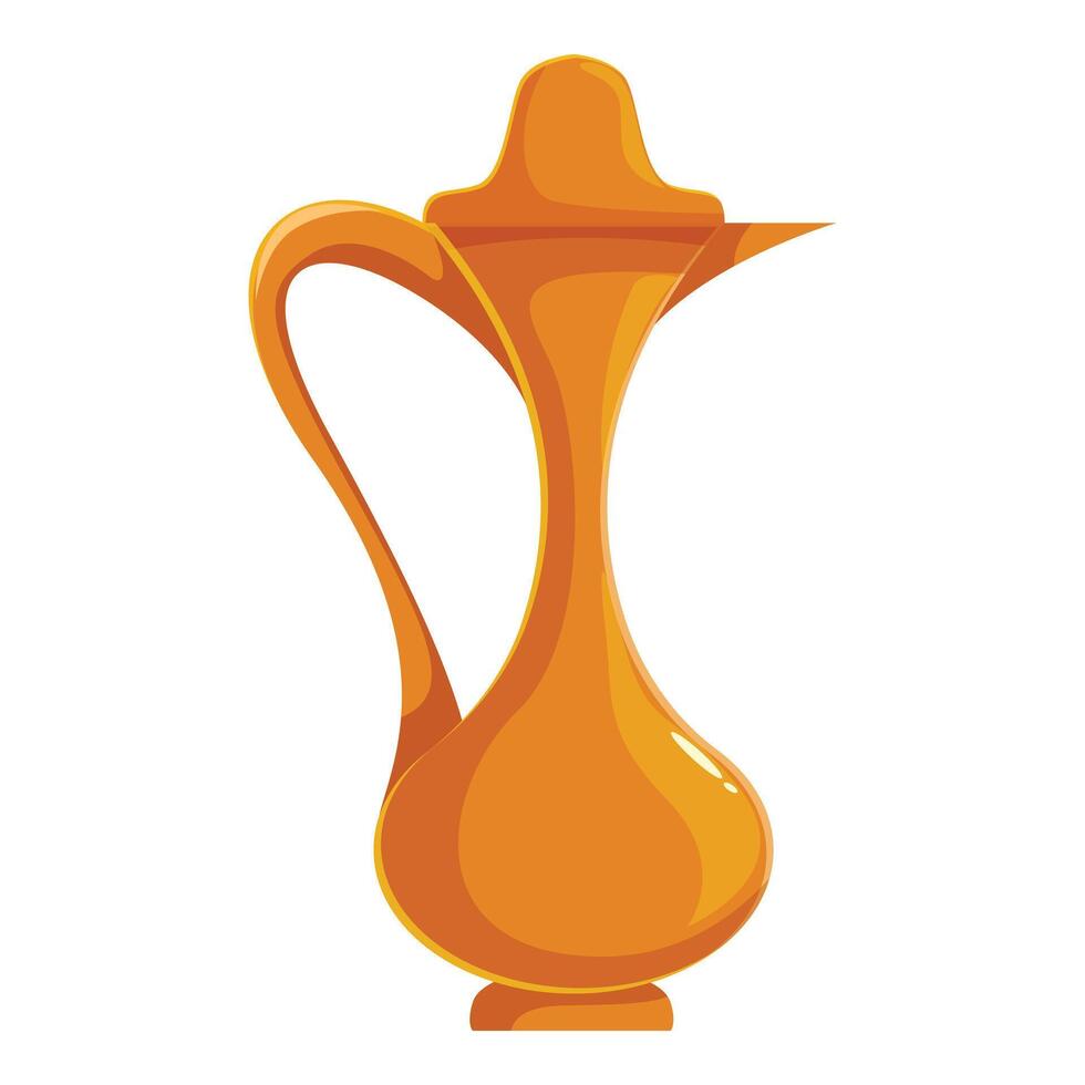 Golden jug symbolizing affluence, success, and tradition vector