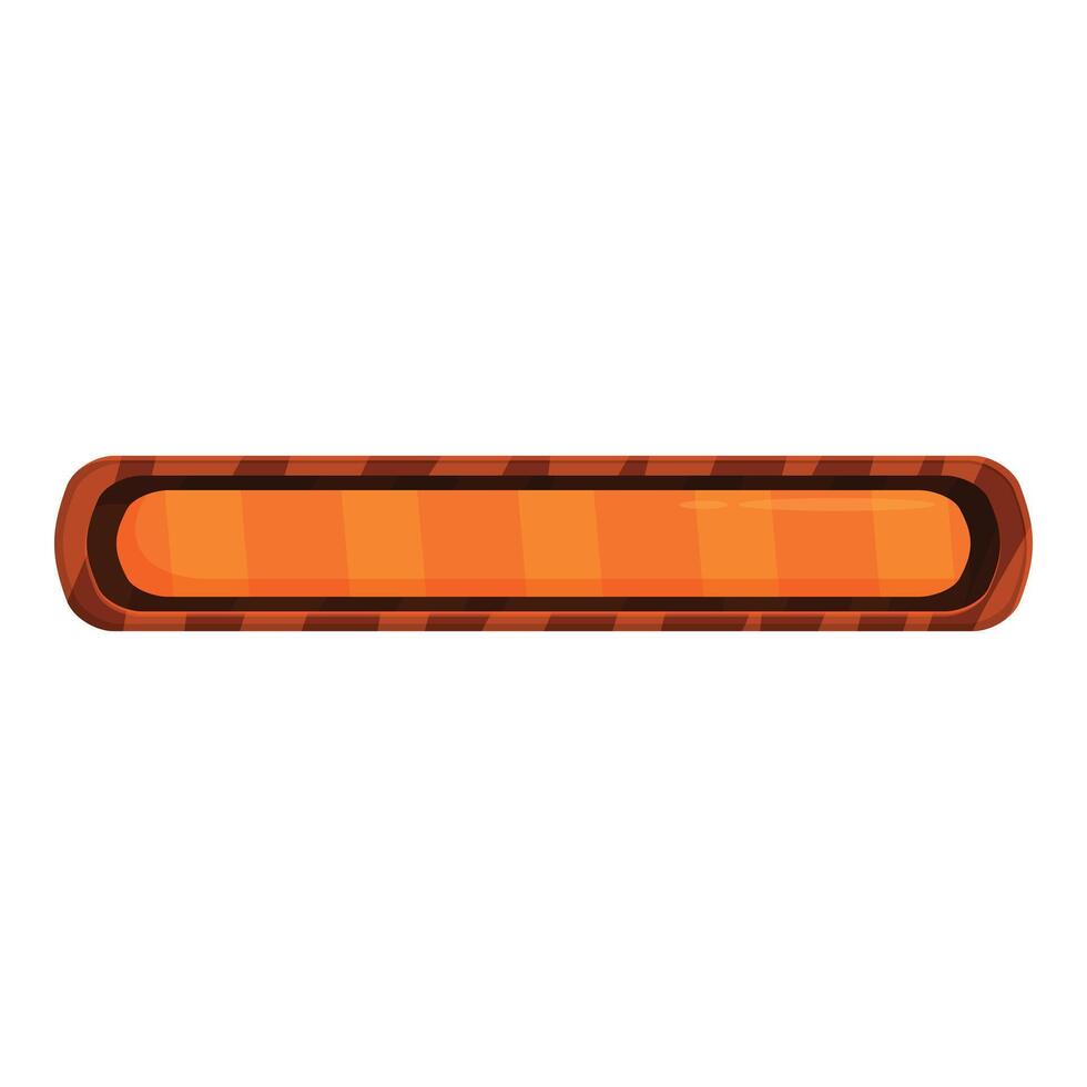 Orange loading bar progressing on white background vector