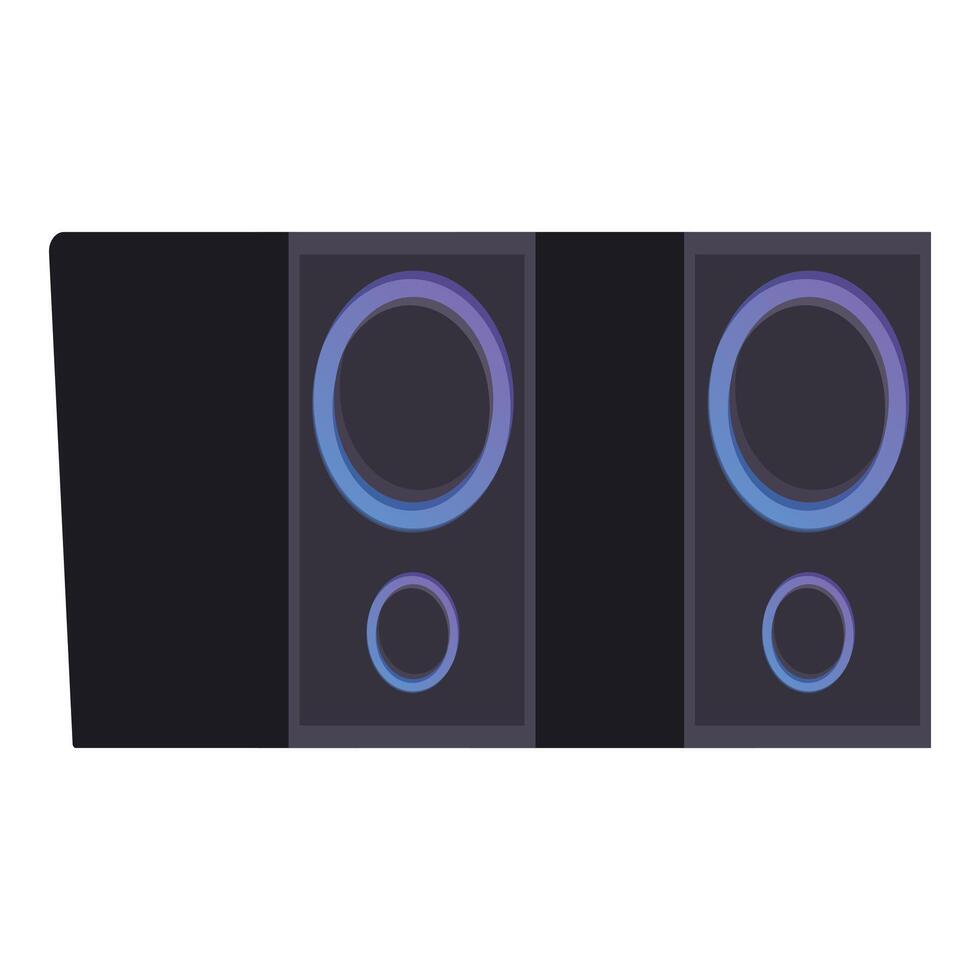 Modern wireless bluetooth speakers delivering immersive sound experience vector