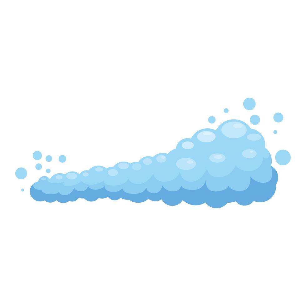 Cartoon style soap suds creating a refreshing clean feeling vector