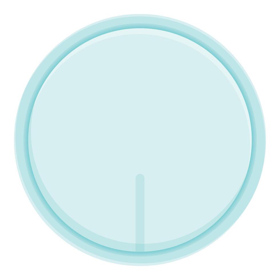 Light blue round button with vertical line showing progress vector