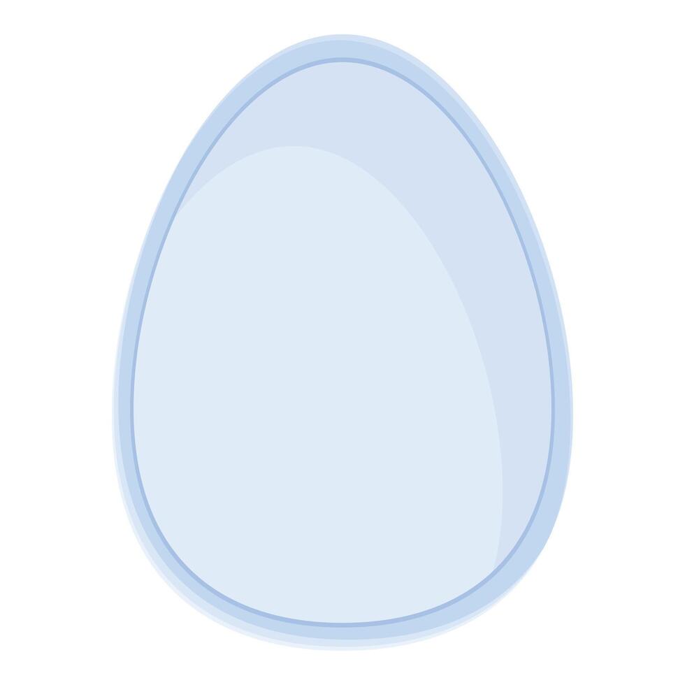 Light blue egg representing easter and new life vector