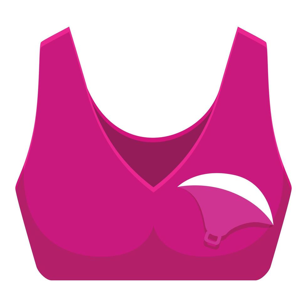 Pink sports bra for comfortable and secure workout sessions vector