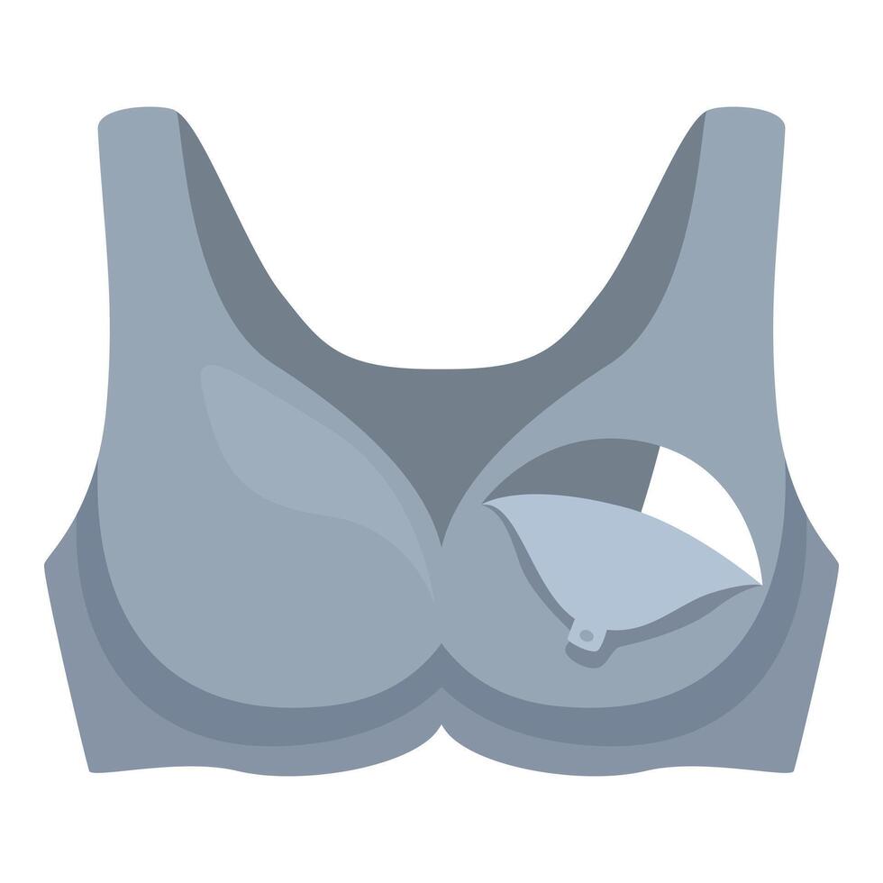 Comfortable nursing bra for breastfeeding mothers vector