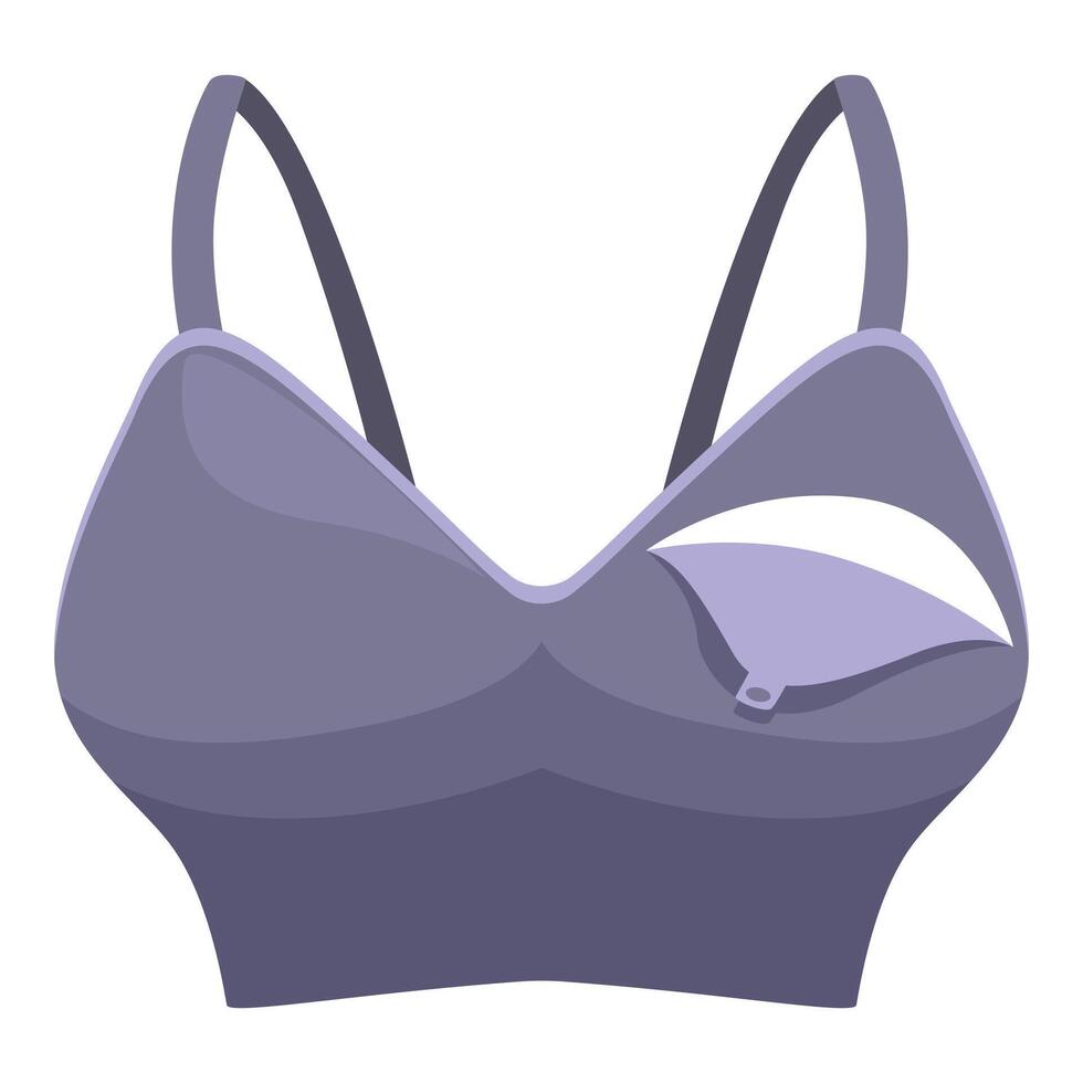 Pocket bra for keeping valuables safe during workout vector