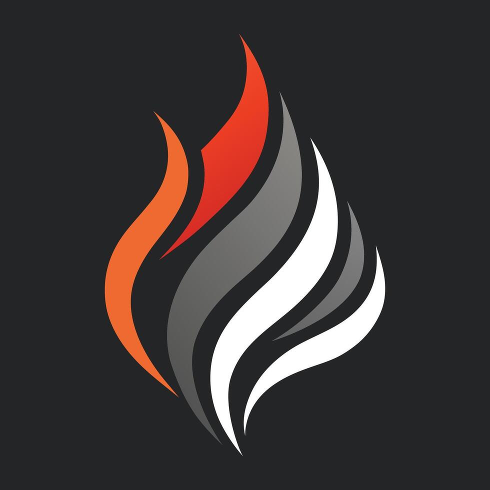 Fire logo abstract illustration vector
