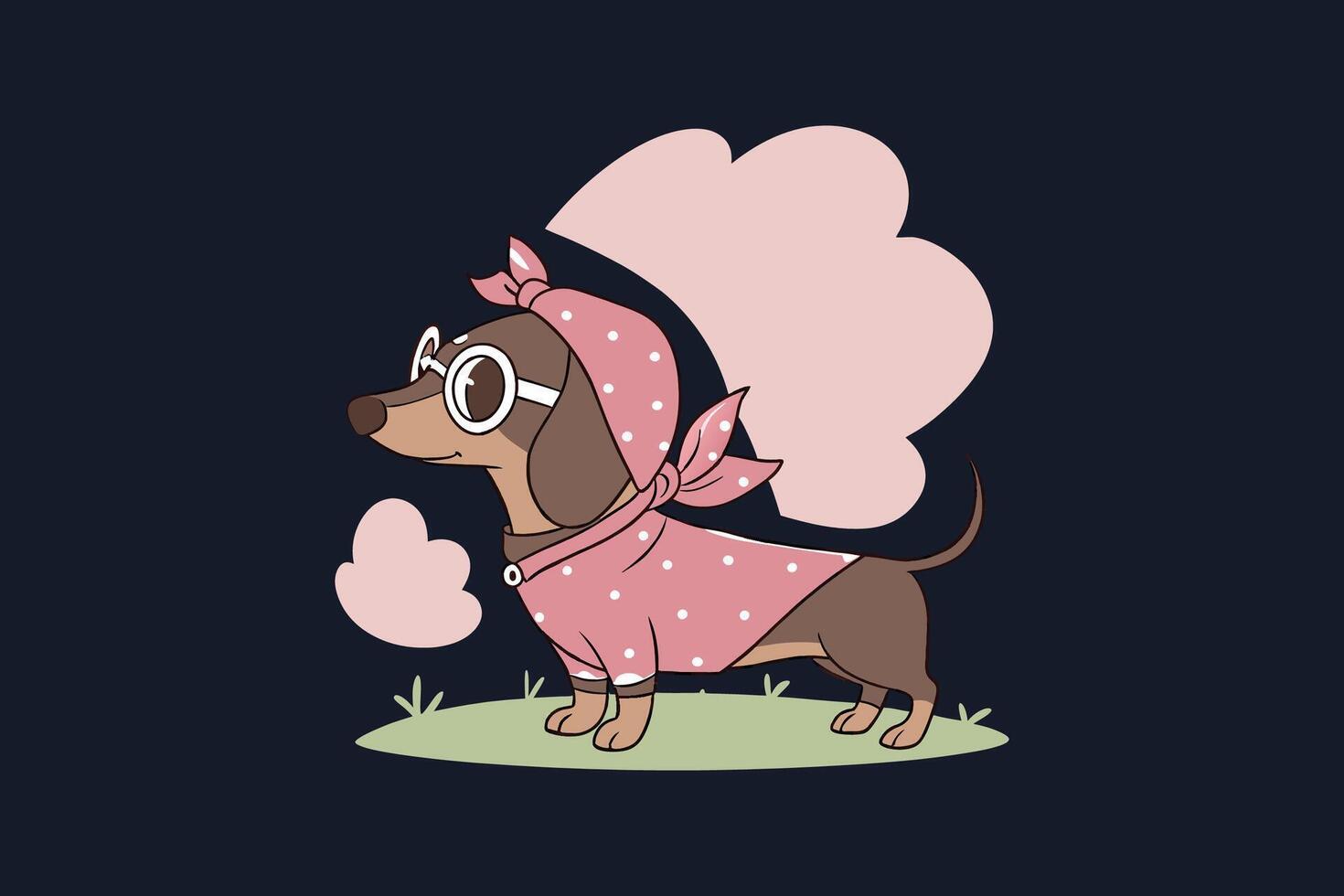 The Adorable Wiener Wonder vector