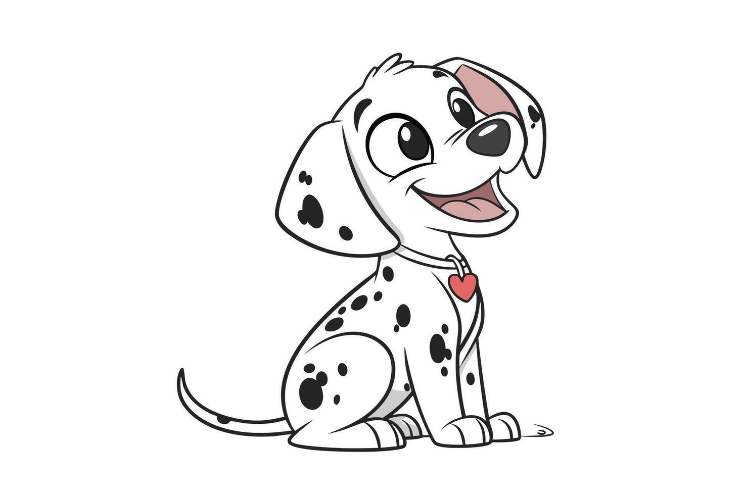 Dalmatian Delight dog vector