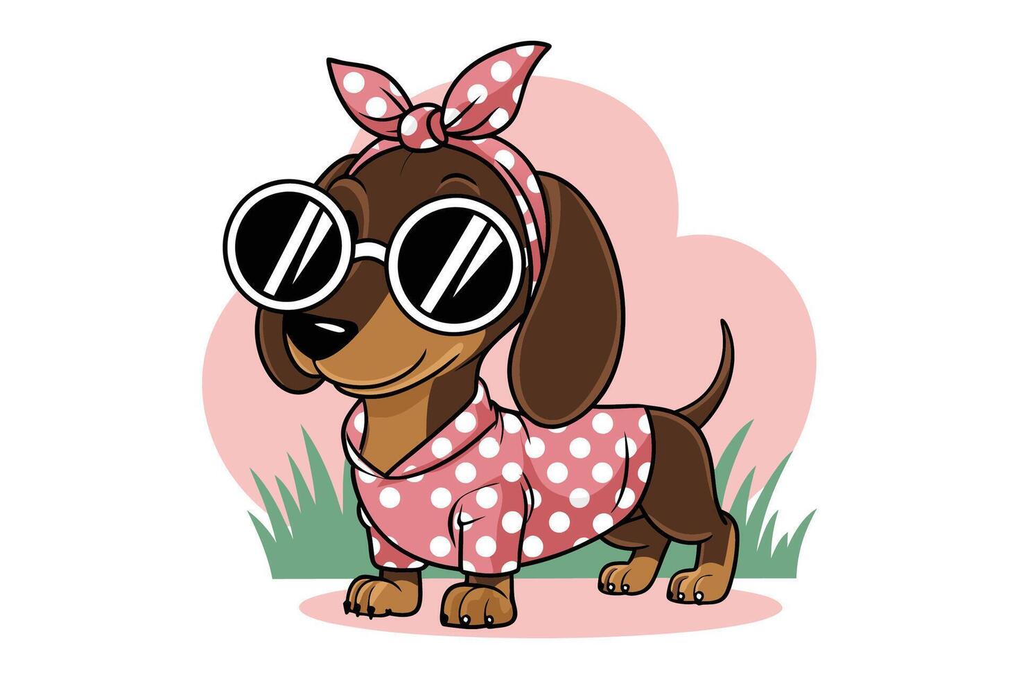 Cuteness on Short Legs vector